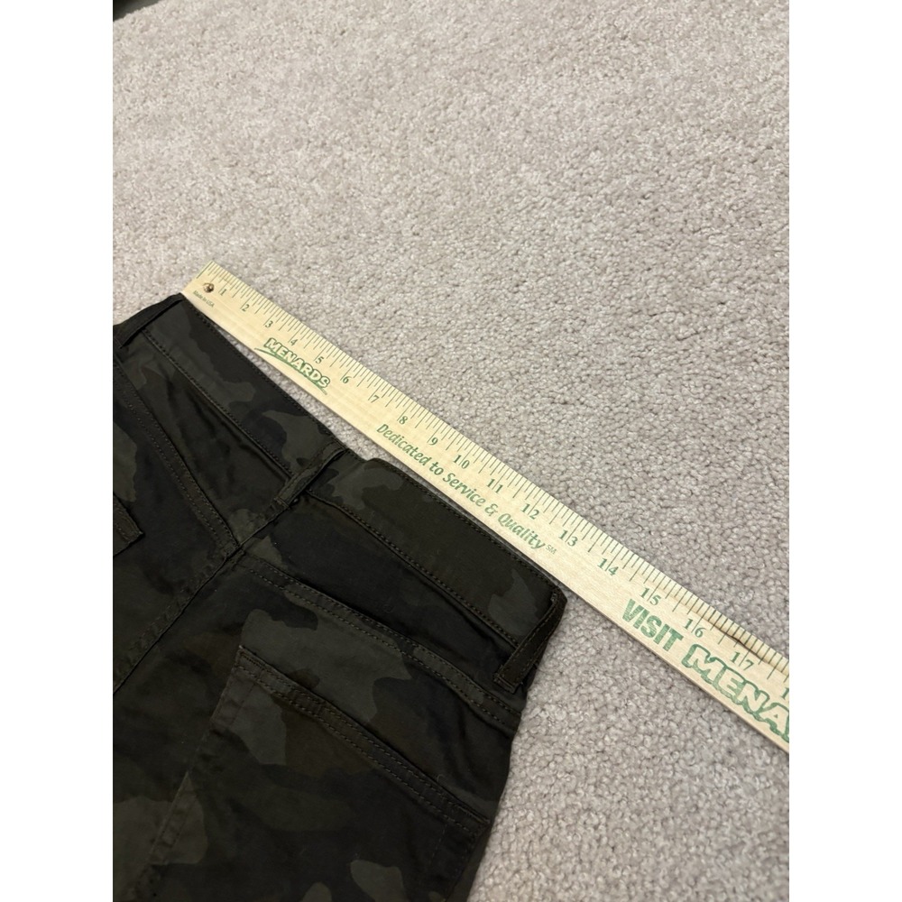 Women's Uniqlo Camo Green Skinny Jeans Pants Size 7 Preppy - Picture 5 of 7